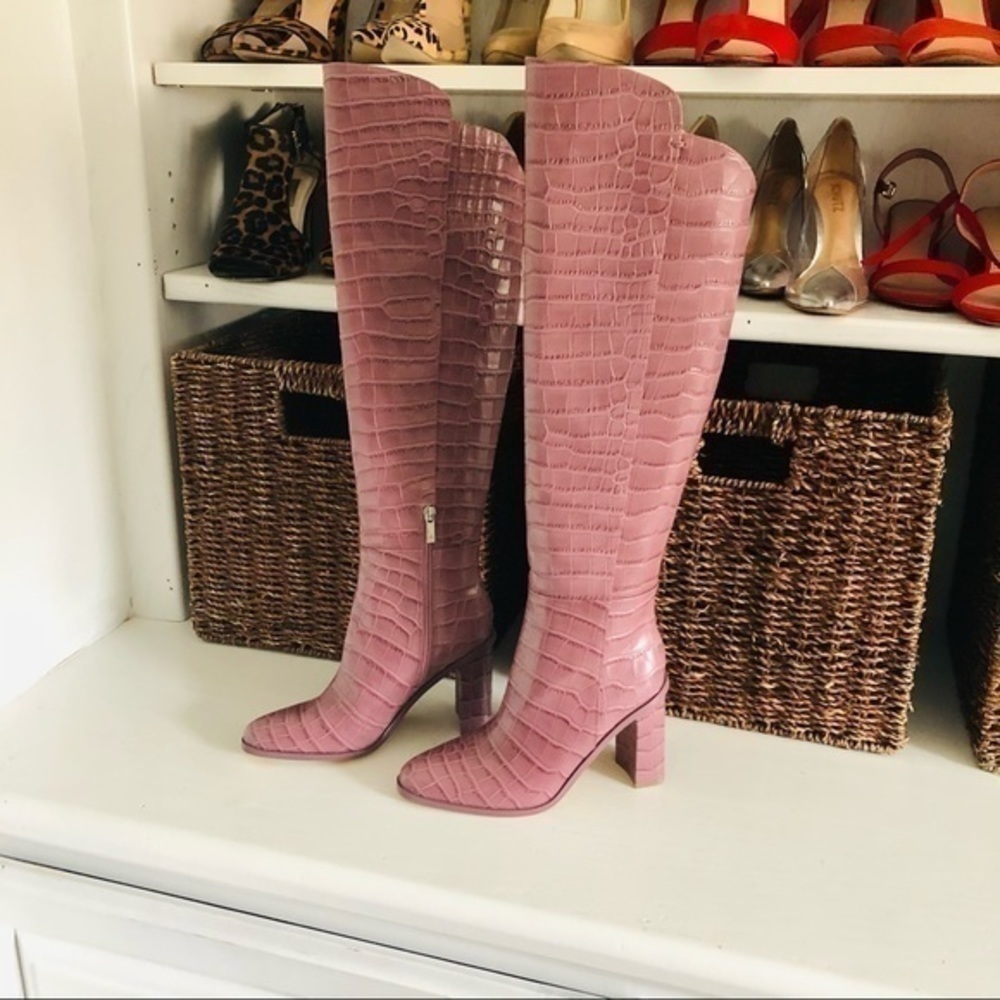 ❤️🔥NEW❤️🔥 Marc Fisher Croc Knee high boots - Picture 10 of 13
